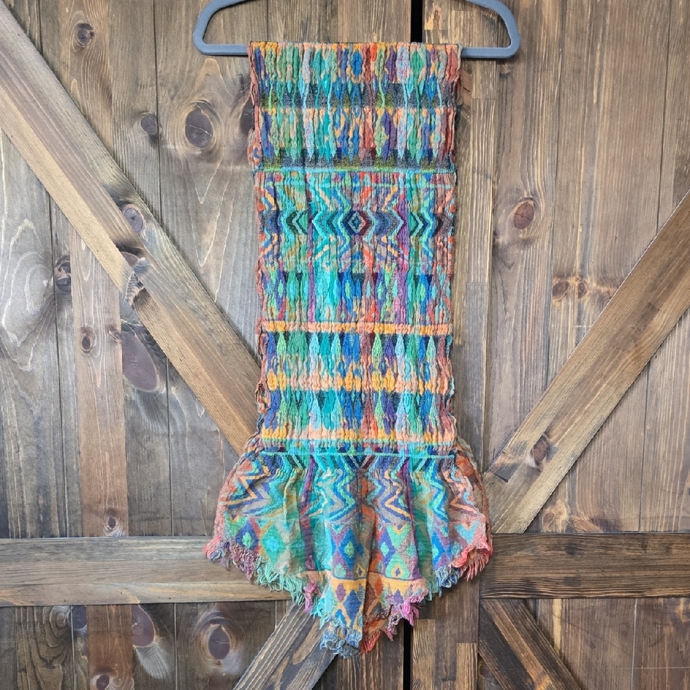 🔸️5/$25🔸️Colorful Geometric Patterned Scarf - Picture 4 of 5